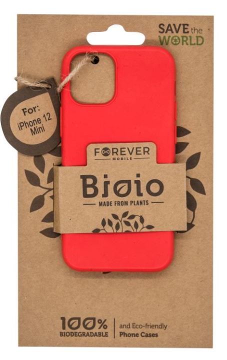 Forever Zadný kryt Bioio pre Apple iPhone 12 mini (5,4") červený GSM102594
